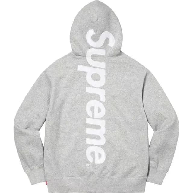 Supreme Satin Appliqué Hooded Sweatshirt